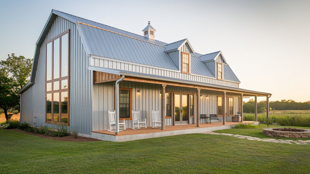modern farmhouse style for Barndominiums in Scenic Oaks TX