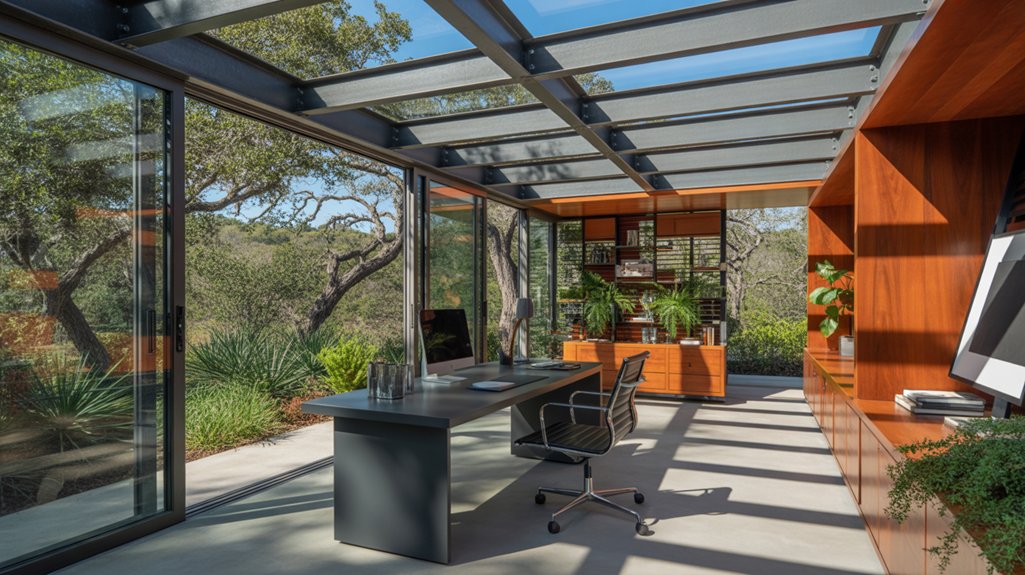 functional design for steel home office Cedar Park TX