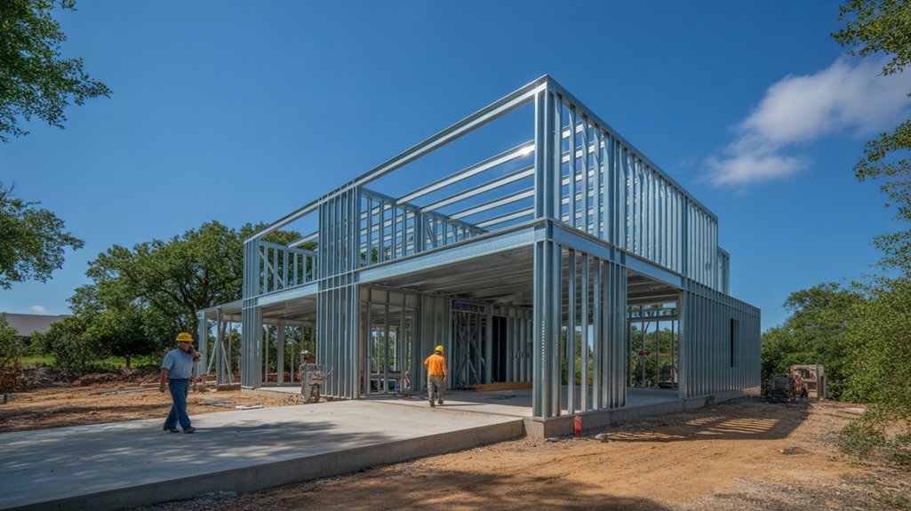 steel garage construction ideas