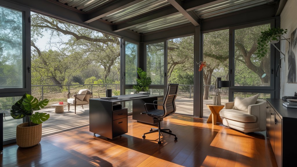 steel home office construction