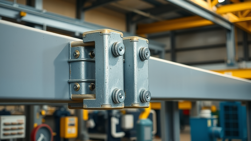 Close-up of steel beams with intumescent coating, showing fireproofing materials protecting steel structure, fire resistant steel buildings