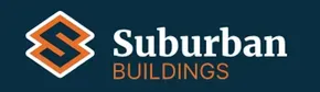 Suburban Buildings logo featuring stylized "S" and text in white and orange